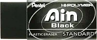 Borracha Ain, Pentel, Preta, Pacote de 1