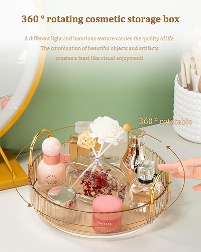 Miniatura 2 de 360  rotary makeup organizer, bathroom counter organizer,skincare care organizer,make up organizers and rotary storage.