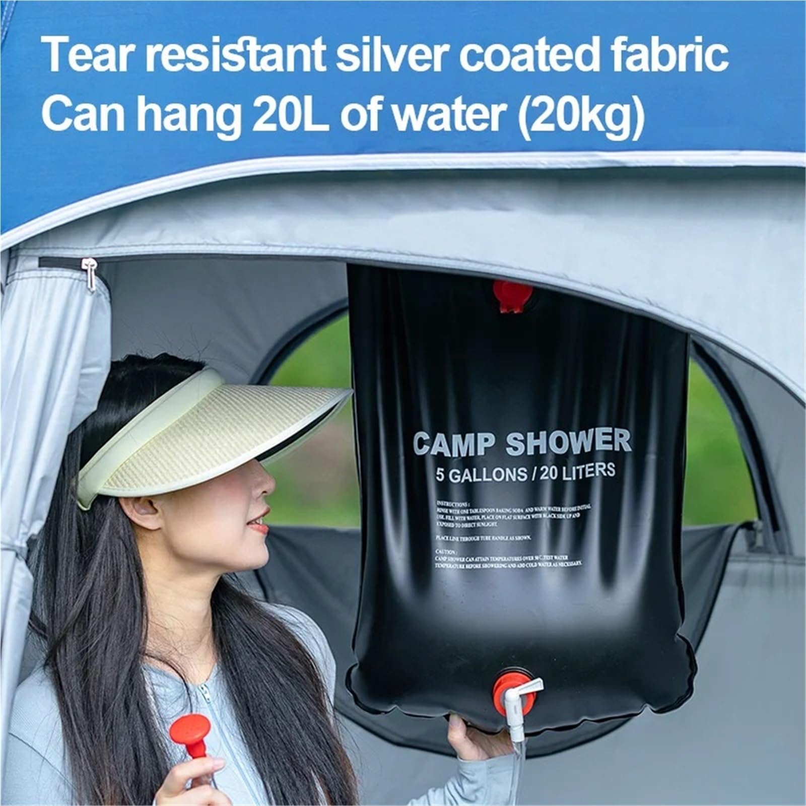 Pop-Up-Zelt Duschzelt for Zwei Personen Im Freien, Schnell Zu Öffnendes Toiletten-Wickelzelt, Privatsphäre, Wasserdicht, Pop-up-Sofort-Angel-Campingzelt Leichtes Pop-Up-Zelt