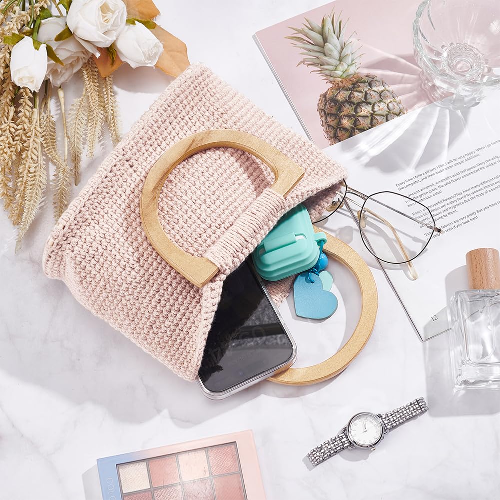 FREEBLOSS Borse Uncinetto Kit Borse Uncinetto Marrone Kit Uncinetto Kit Uncinetto Principianti Kit Uncinetto Completo Crochet Kit Kit Borsa Uncinetto Fai Da Te Kit Uncinetto Adulti con Istruzioni