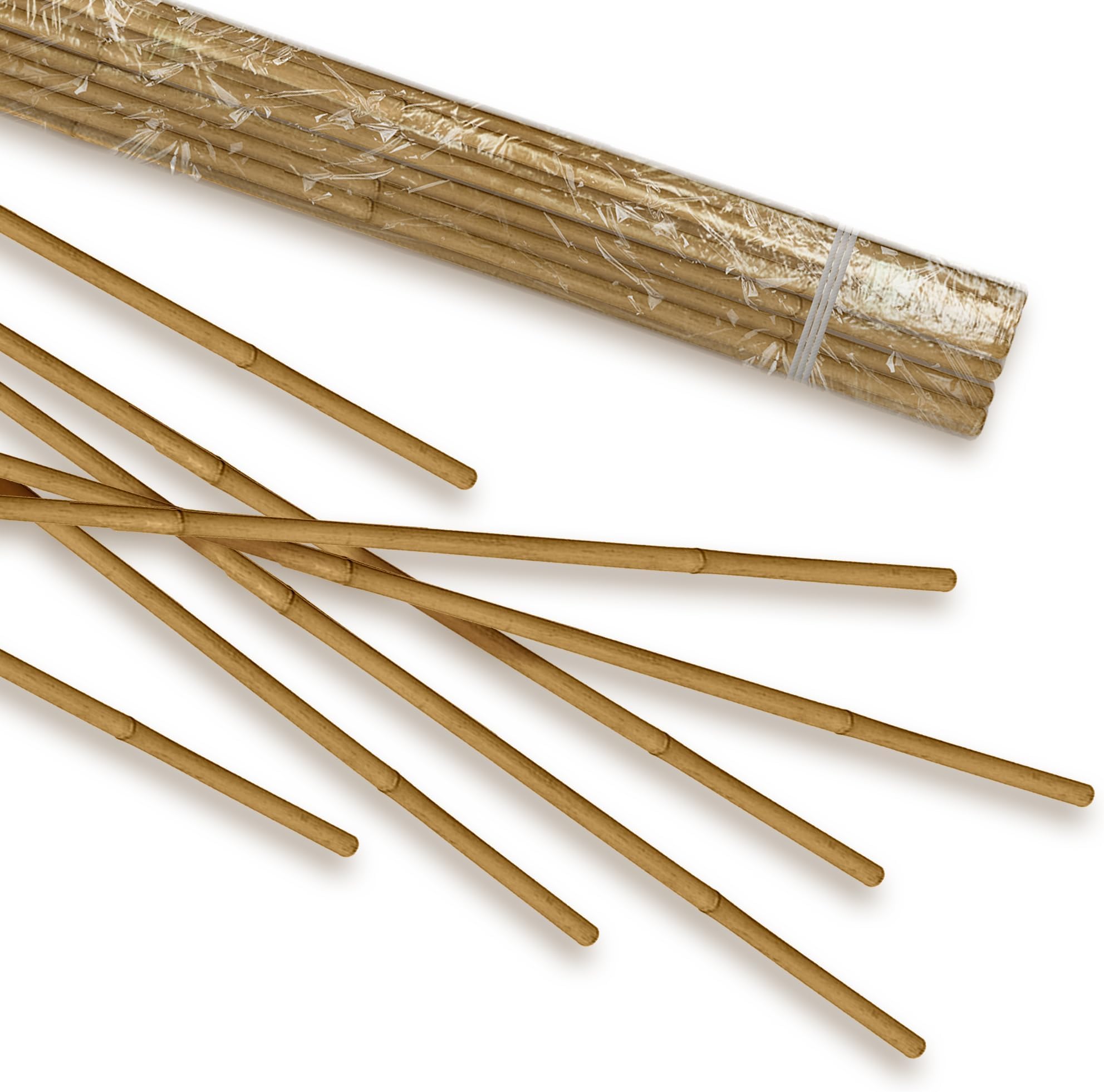 Egardenkart Bamboo Sticks for Plants - 150 Cm, 5 Pcs | Garden Sticks for Strong Support | Long Plant sticks for Plant Support Stakes (Slim, 5pcs, 150cm)