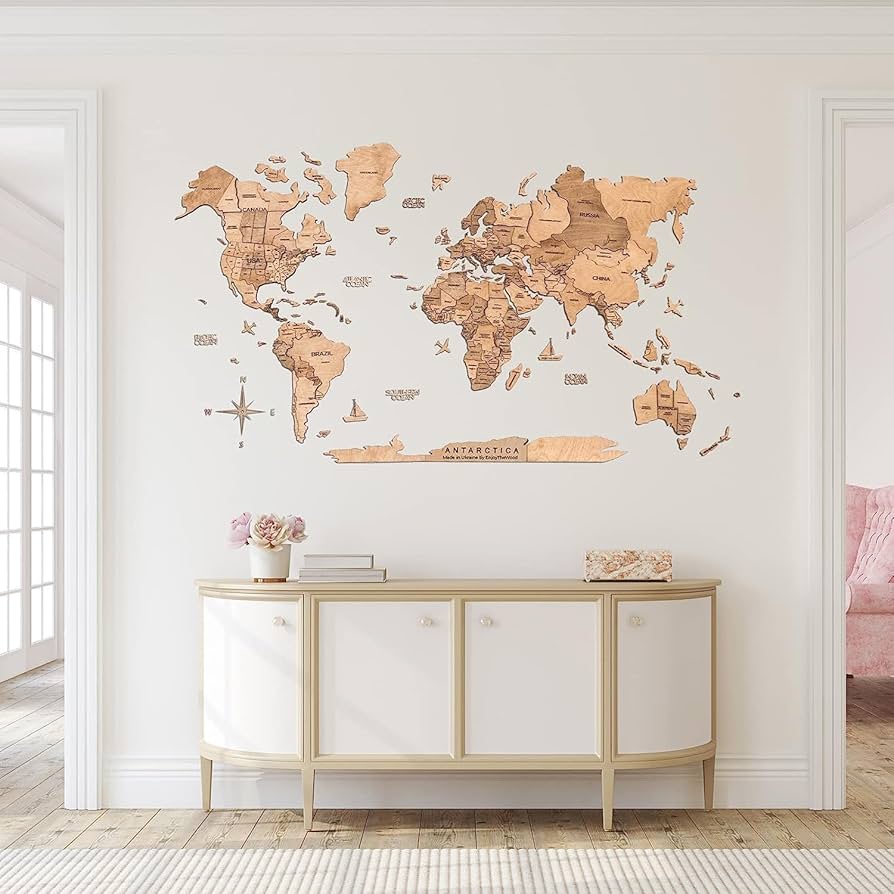 Revamping Old Spaces with 3D Wood World Maps