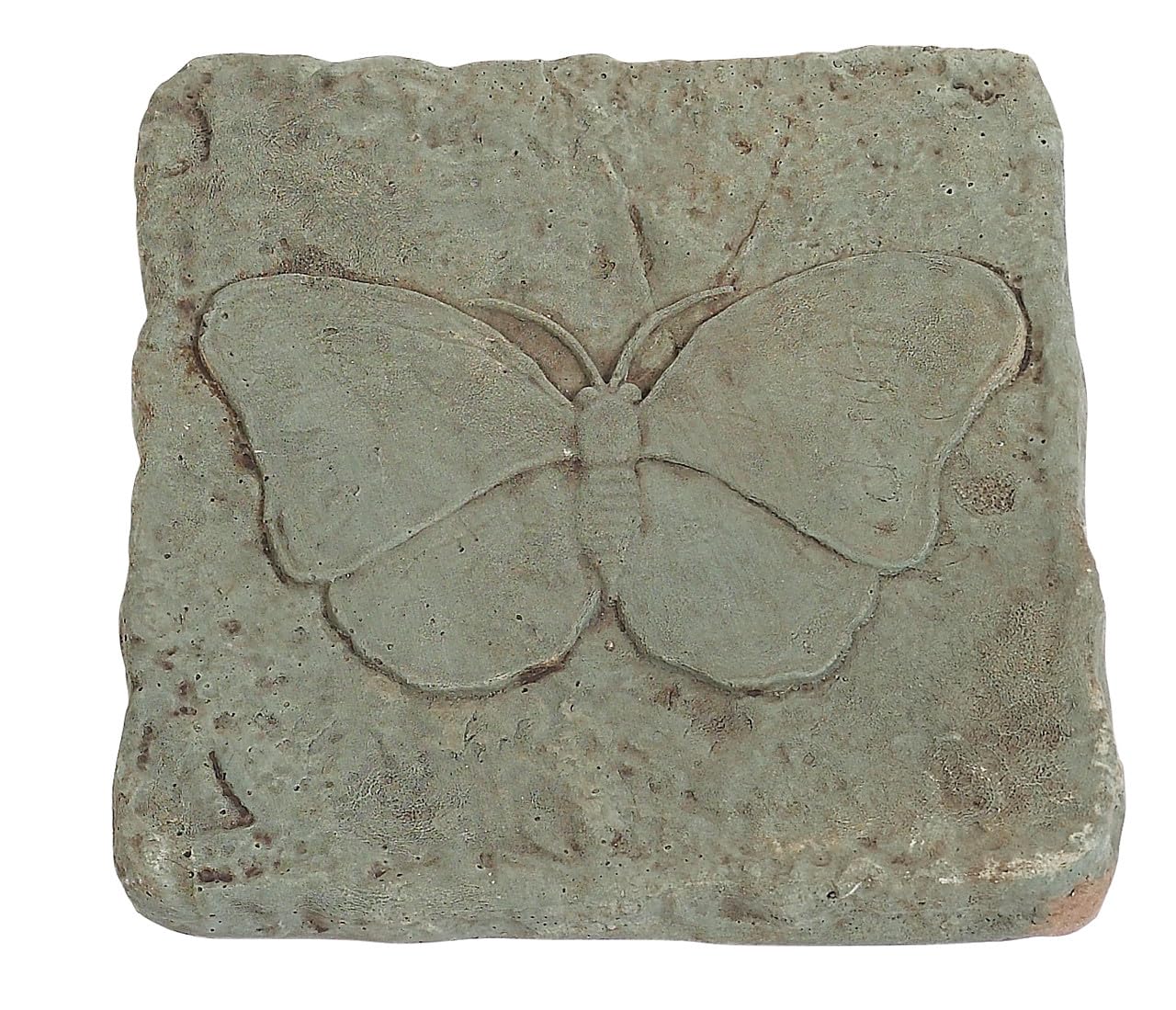 Solid Rock Stoneworks Butterfly Garden Stepping Stone, Concrete, Cypress, 12 x 12 inches