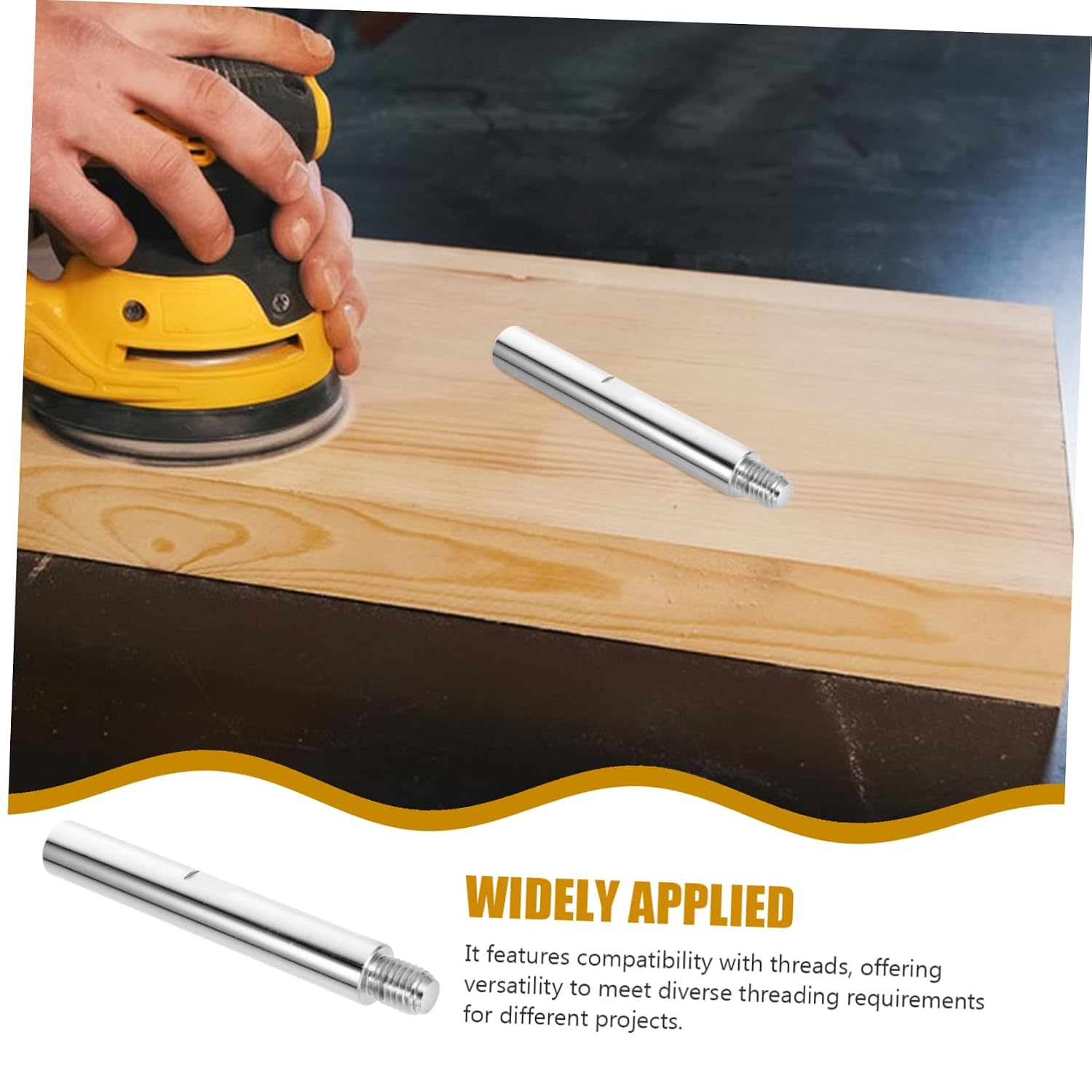 Angle Grinder Extension Rod Connecting Shaft for Electric Polisher Accessories Construction for Enhanced Reach and Versatile Thread Compatibility
