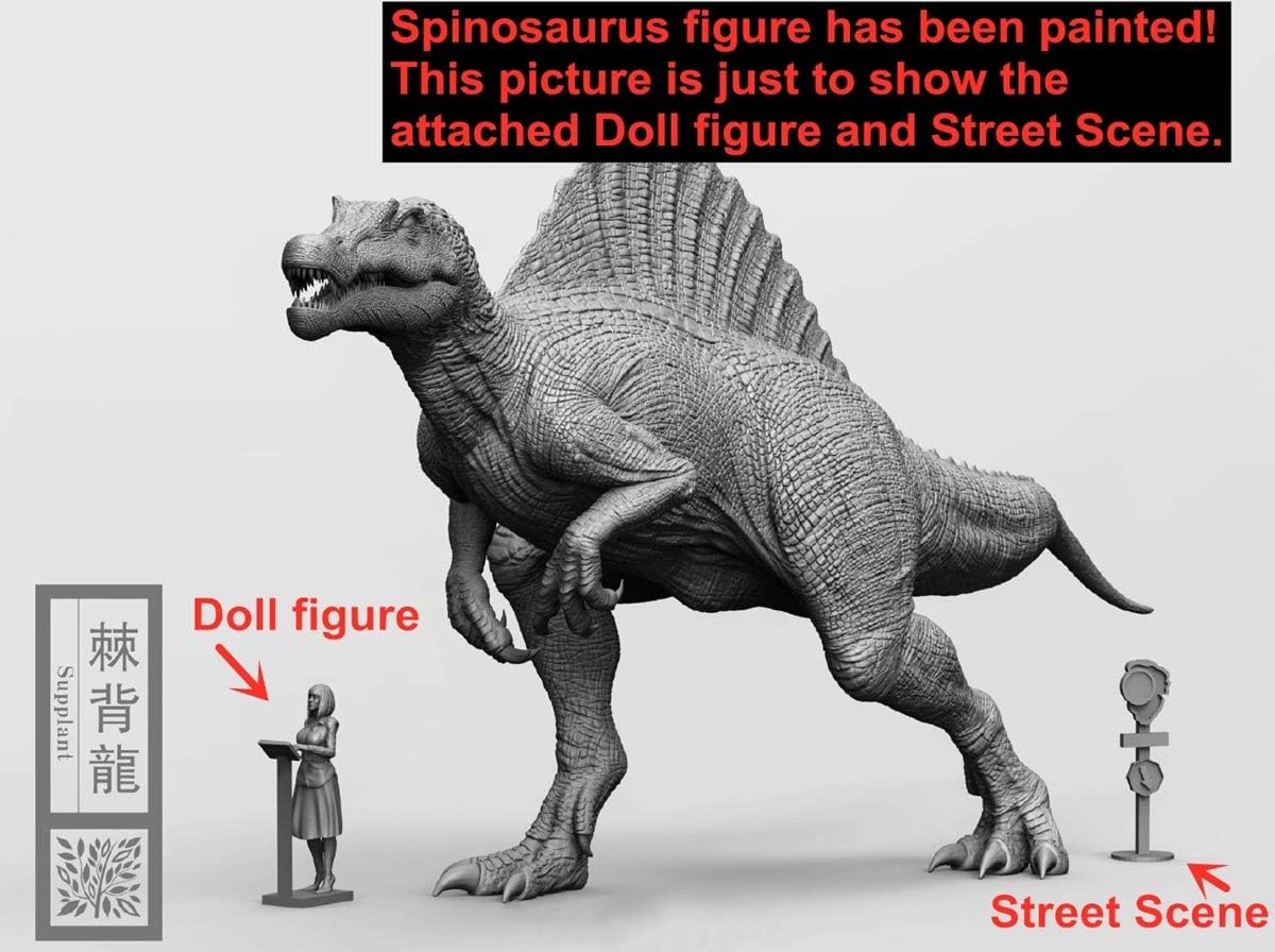 Nanmu Studio 1/35 Scale Spinosaurus Figure Supplanter Spino Statue Jurassic Realistic Dinosaur Action Figure PVC Model Toys Dinos Collector Decor Gift for Adult (Original Version)