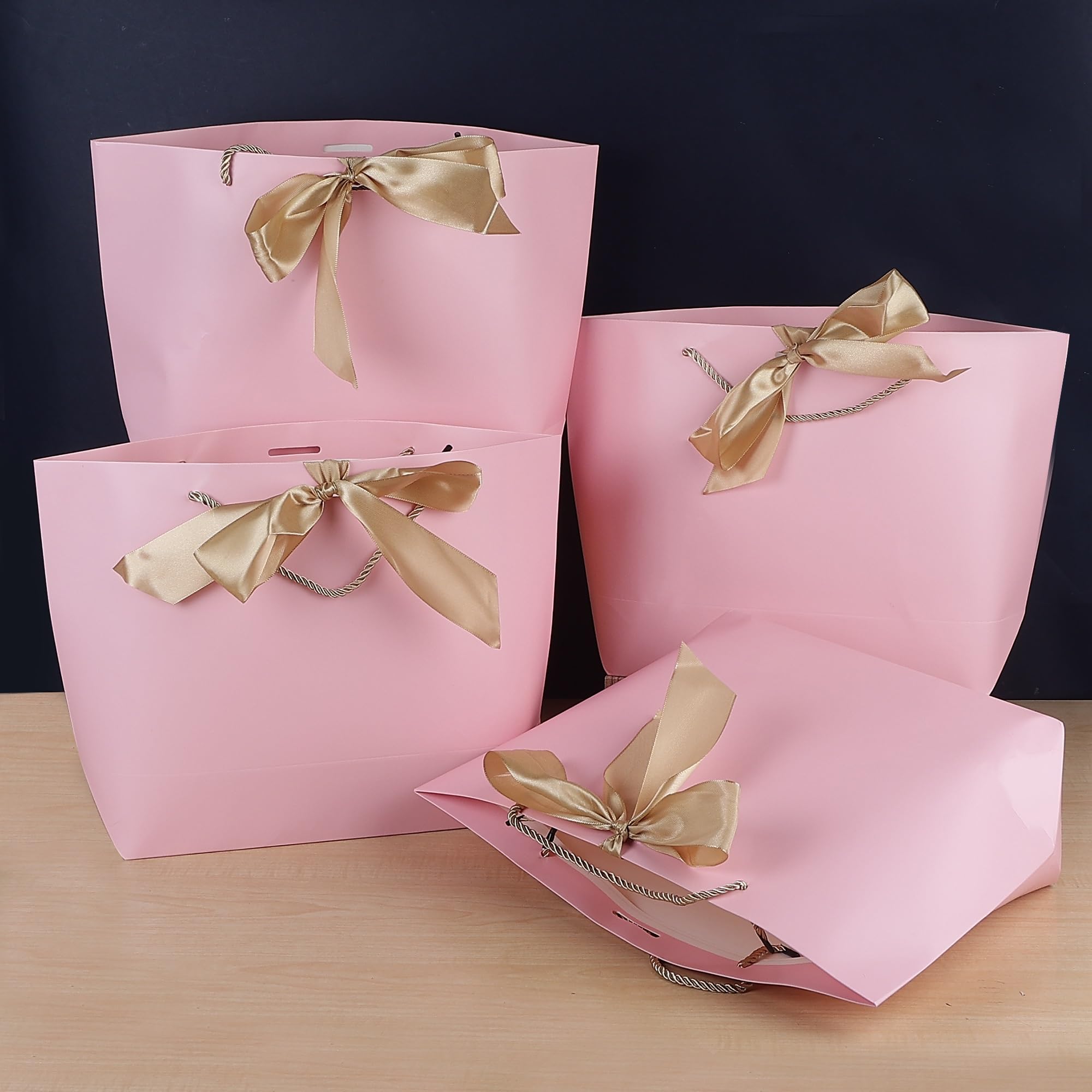 Chocozone Pack of 12 Paper Bags for Gifts Return Gift Bags for Kids Birthday Baby Shower for Girls Pink Goody Bags (21cm*27cm) (B0CWF3BRVC) Amazon Price History, Amazon Price Tracker