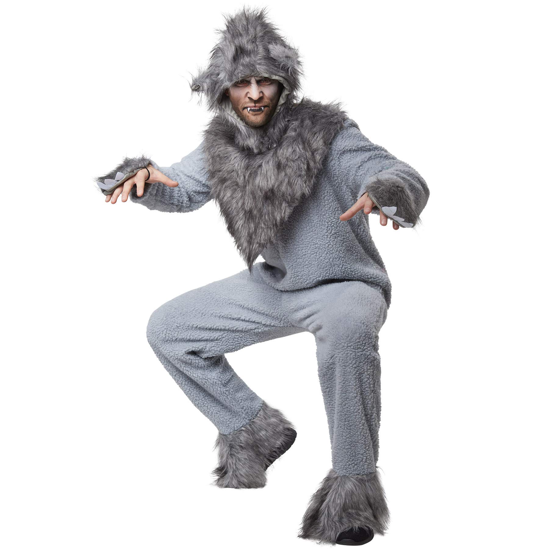 Costume Da Polpo Adulto FUNZIEZ! - Tuta Intera In Peluche Con Tentacoli E Cappuccio, Pigiama Unico Per Halloween E Carnevale