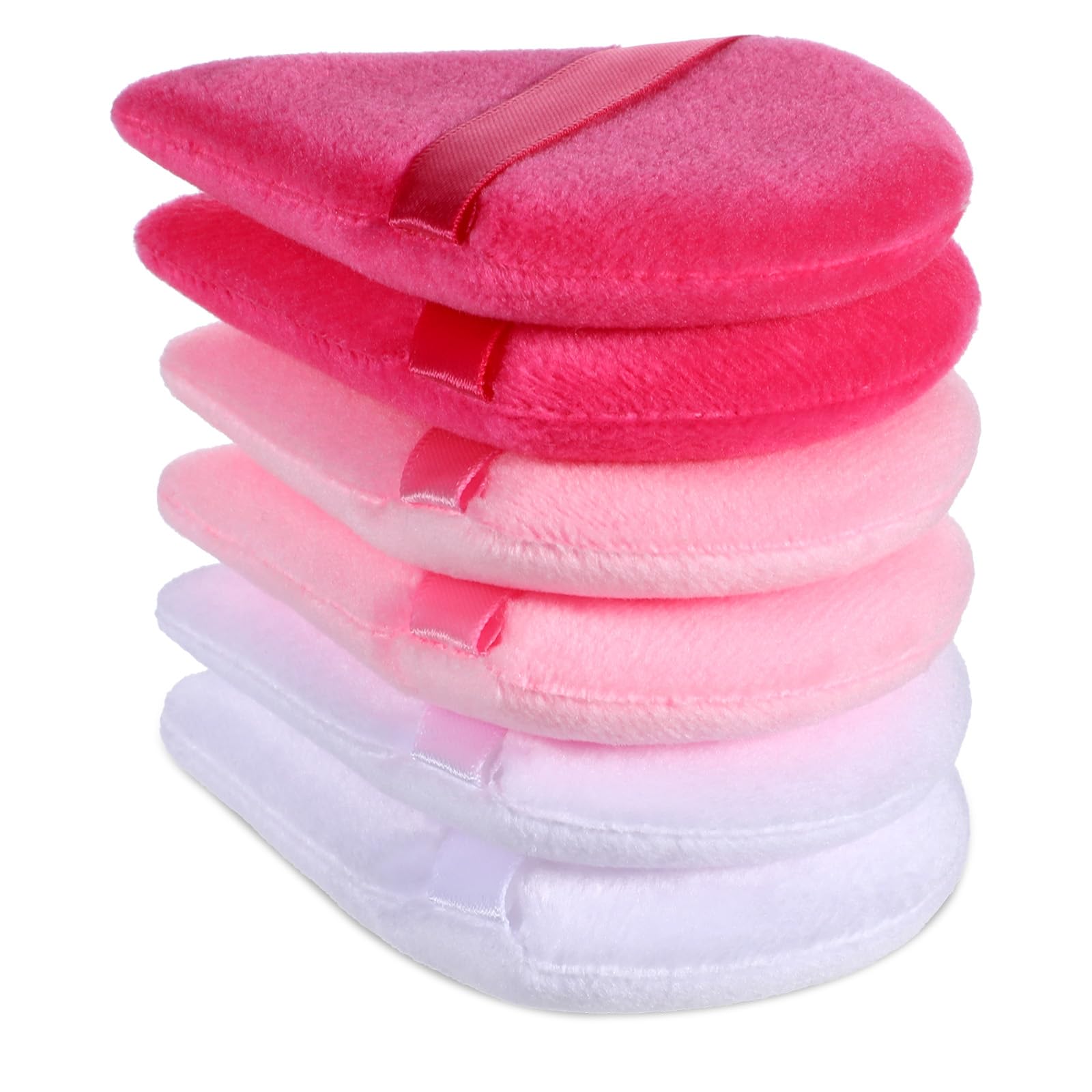 6 Pieces Powder Puff Triangle Powder Puff Face Makeup Sponge Triangle Cosmetic Foundation Sponge for Dry&wet Makeup Concealer Loose Body Foundation 3