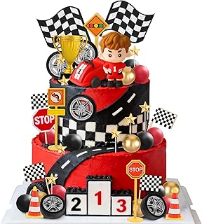 50Pcs Race Cars Cake Topper Race Cars Cake Decorations