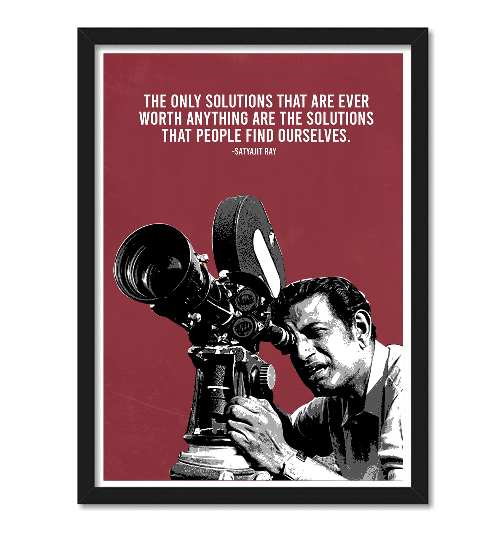 Good Hope - Satyajit Ray Framed Poster For Room & Office (10 Inch X 13 Inch, Framed)(Multicolor)