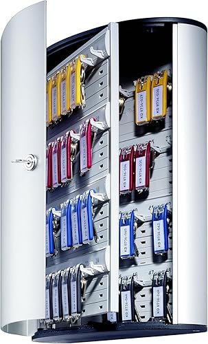 Miniatura 6 de Durable Caja de seguridad para llaves 48  Armario para llaves de bloqueo giratorio montado en la pared para hasta 12 llaves de clip  Caja fuerte de