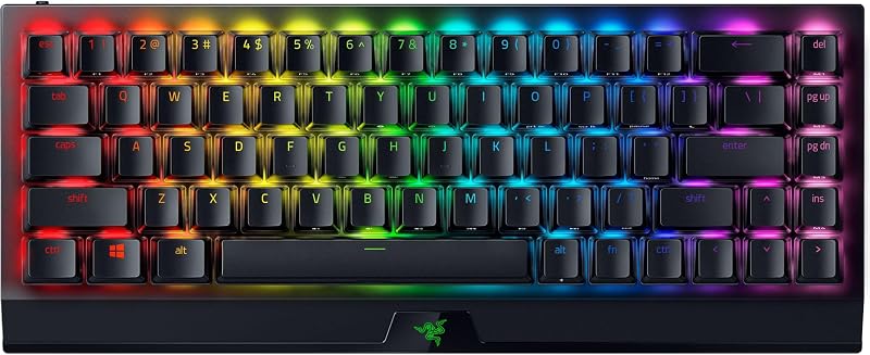 BlackWidow V3 Mini Wireless Mechanical Gaming Keyboard, Yellow Switch | Linear & Silent, Phantom Pudding Keycaps, Snap Tap, 200 Hr Battery
