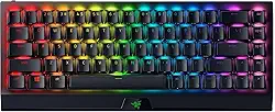 Razer BlackWidow V3 Mini HyperSpeed 65% teclado mecânico sem fios para jogos: interruptores mecânicos verdes tácteis e clicy, teclas Phantom Pudding - Chroma RGB - bateria de até 200 horas -