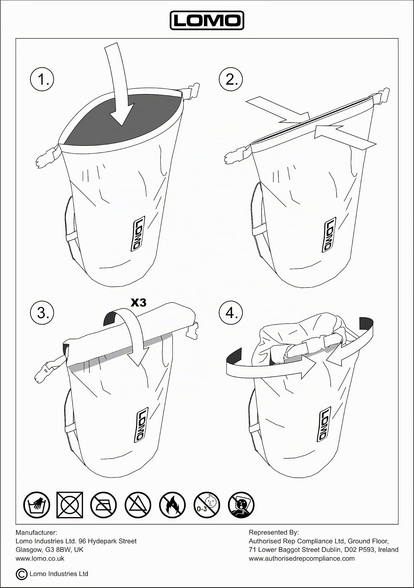 Lomo 1 paire de sacs étanches pour moto