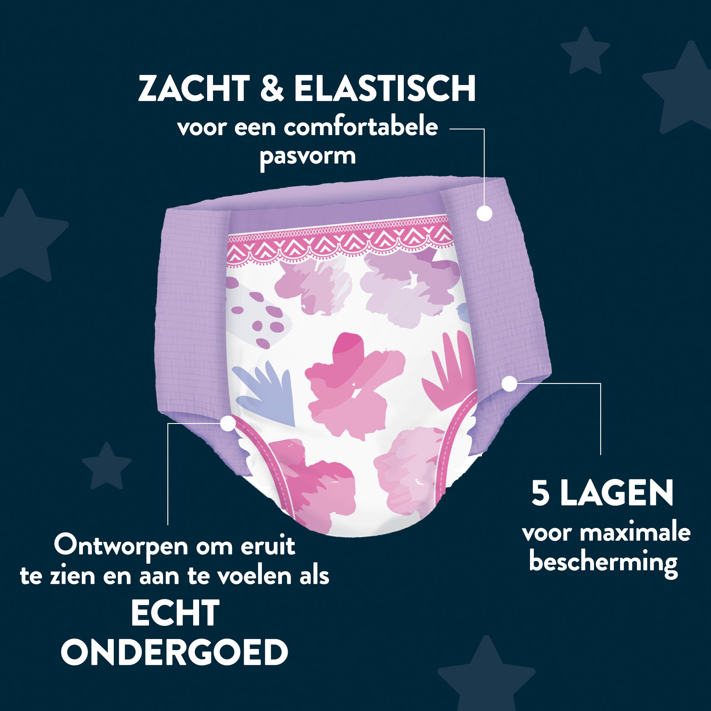 Huggies DryNites Lot de 27 couches de nuit pour l'énurésie nocturne, pour filles de 13 à environ 17 ans (48-60 kg), 3 x 9 cm, lot de 2