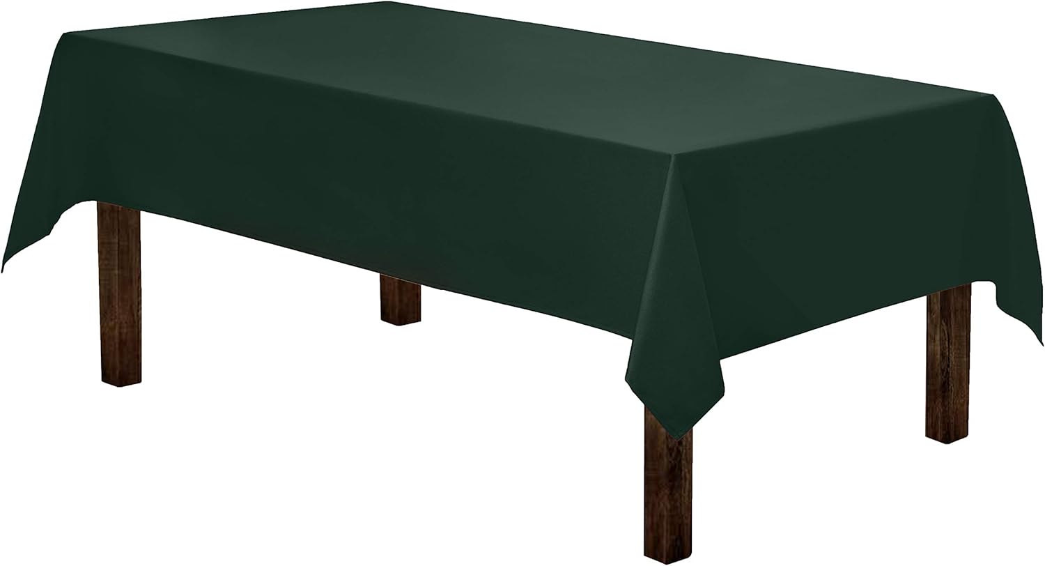 Gee Di Moda Rectangle Tablecloth 60 x 84 Inch Hunter Green