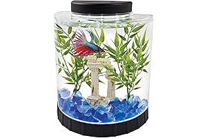 Tetra 1.1 Gallon Half Moon Fish Tank Building Set