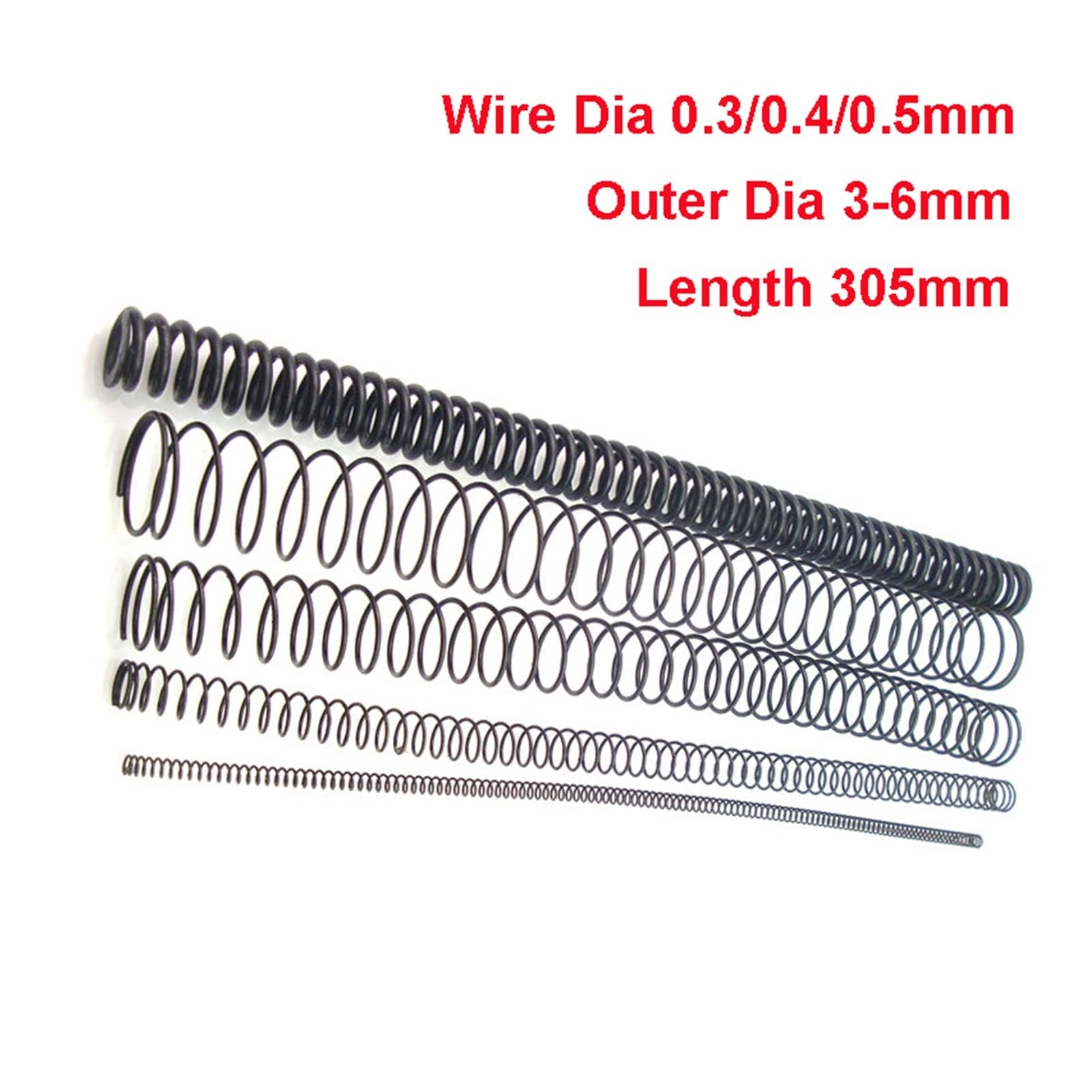 Molla Di Contrasto Variatore Bianca Con ø Esterno 67,40x107 Mm - ø Filo - Foto 7