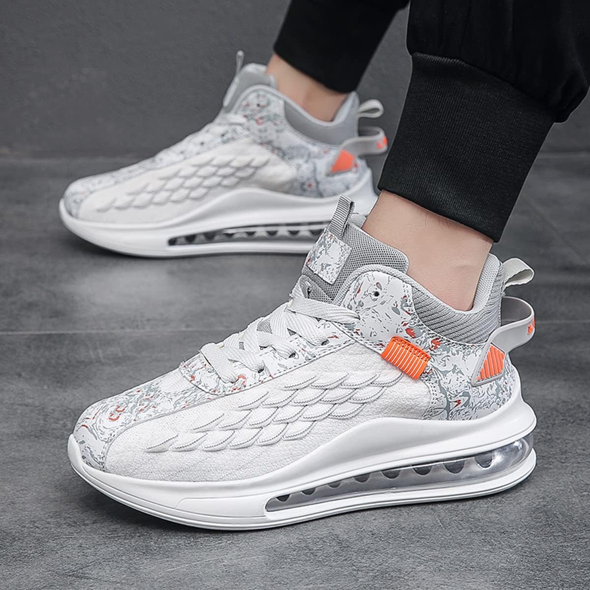 GSIGUL Men's Running Shoes Air Cushion Tennis Walking Sneakers Lightweight Casual Sport Gym Jogging Shoes