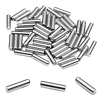 Vista 23 de MroMax 100 pasadores cilíndricos de acero inoxidable 304 M1.0.197 x 0.236 in, clavijas de soporte de estante para dispositivos metálicos