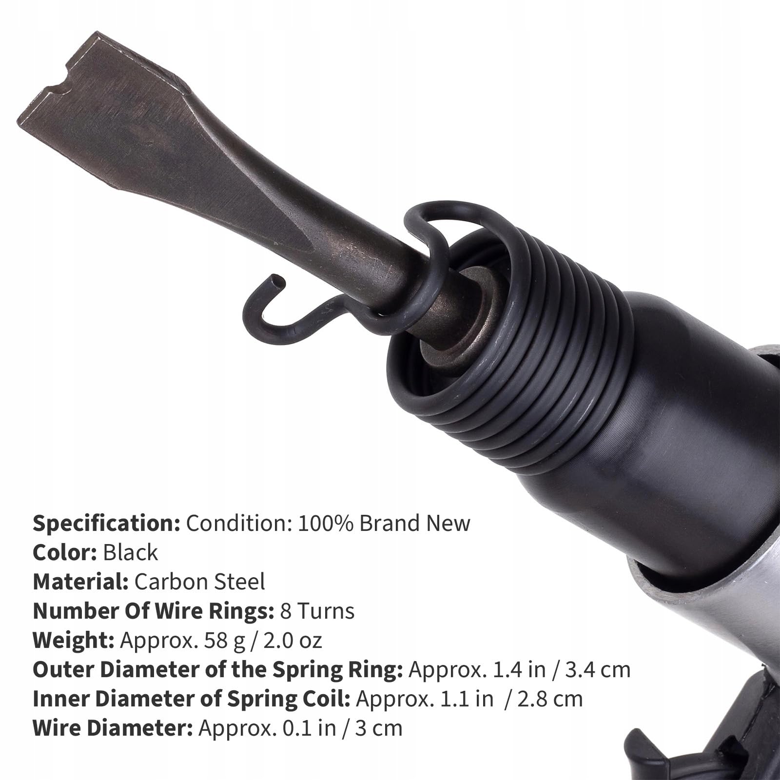 DOITOOL 6 Pièces Ressort De Serrage Accessoires De Compresseur, Ressort De Pelle Pneumatique De Marteau Pneumatique Ciseau ique Pour Marteau ique 150 190 250