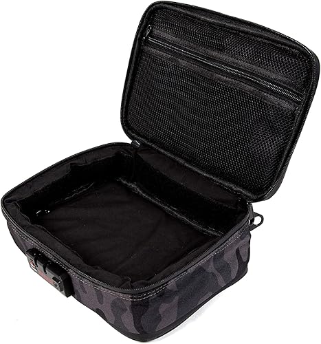 Miniatura 7 de DIME BAGS Estuche con cierre y sellado de olores, cápsula protectora de viaje para vidrio y equipo, forrada de carbono para protección contra