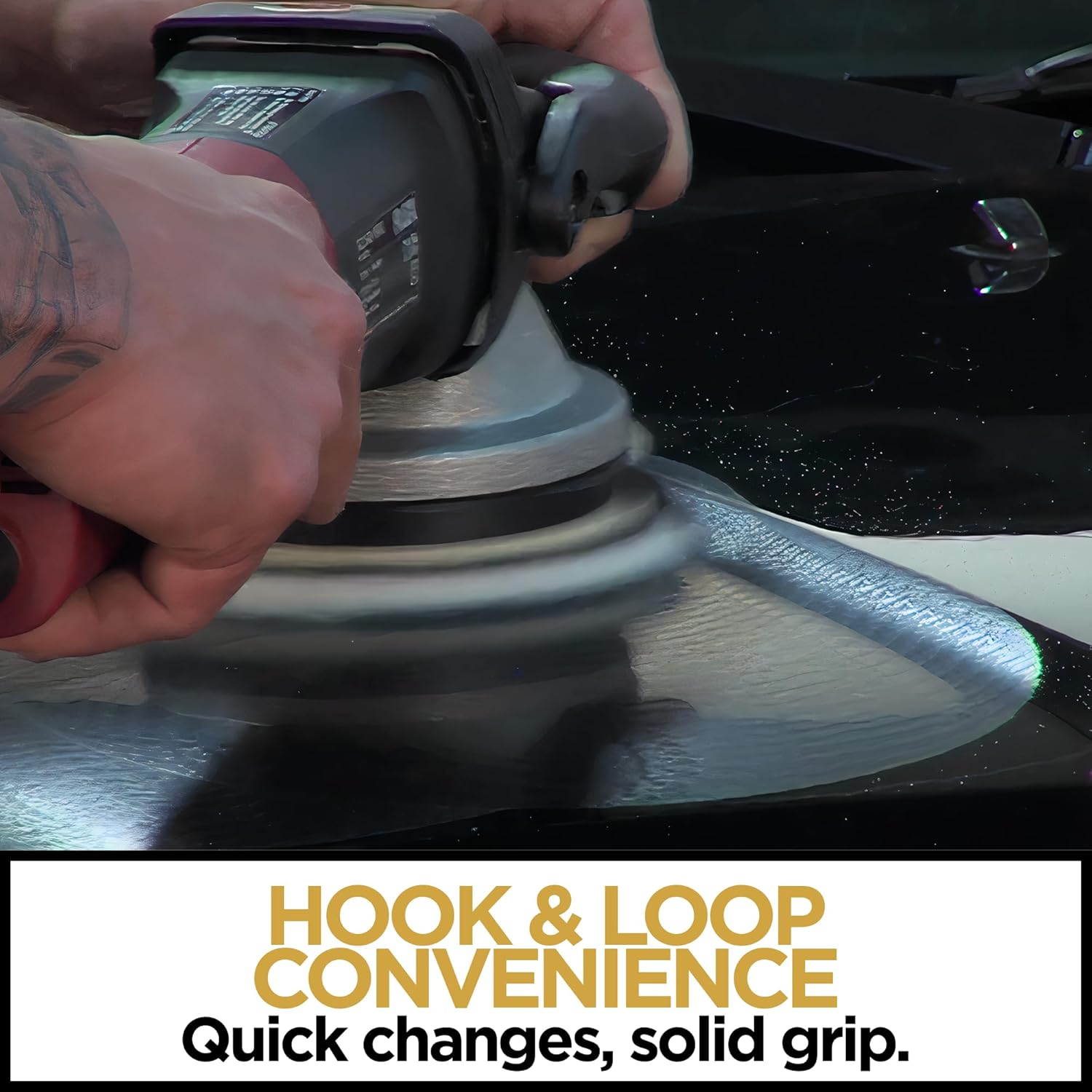 Orbital or Gear Driven Pad Kit, Car Buffer Polisher Pads for Buff and Shine, 6 Inch Polisher Buffing Kit for Car Polish with Wool Buffing, Microfiber, Foam Cutting, Finishing & Polishing Pad, 5 Pack