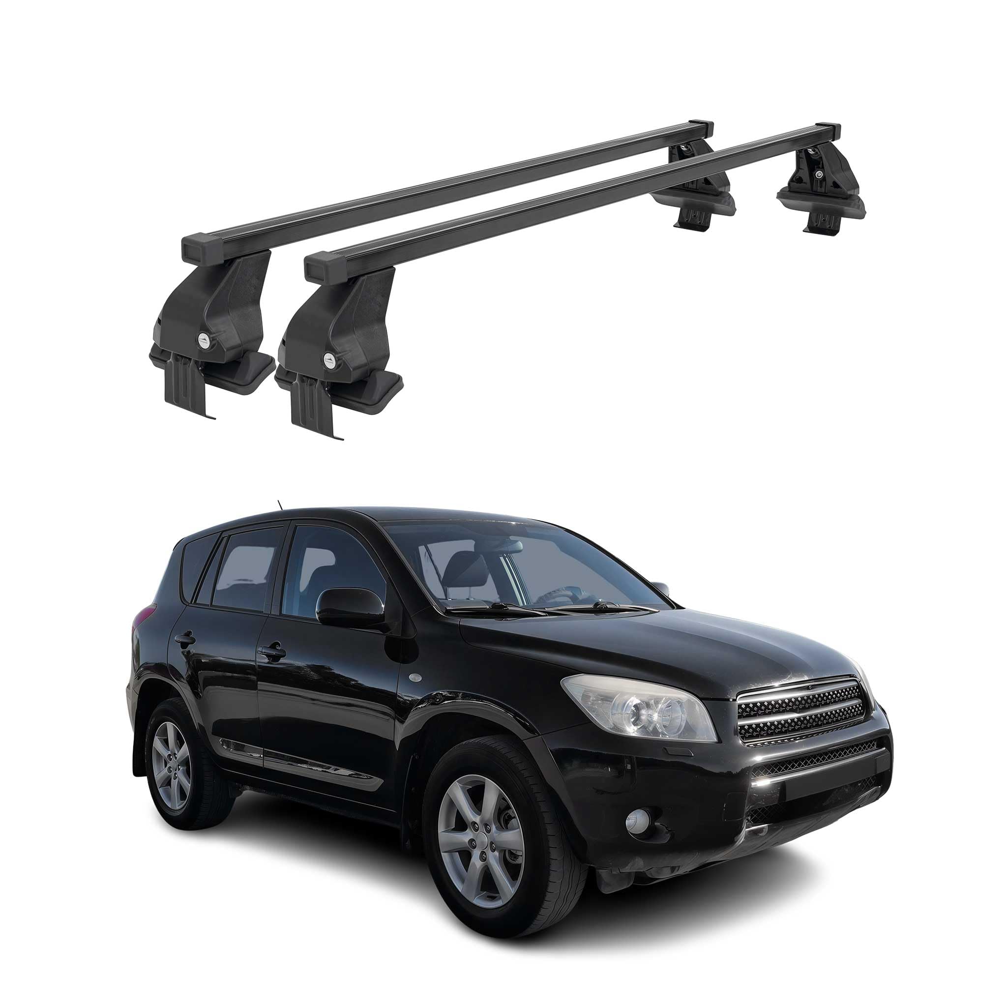 Barres De Toit Transversales Pour Toyota RAV 4 (2005-2012) - Neuf Avec Garantie 2 Ans