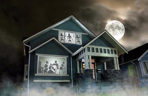 Miniatura 5 de AtmosFearFX Bone Chillers Halloween DVD y Reaper Brothers Pantalla de proyección de ventana de alta resolución