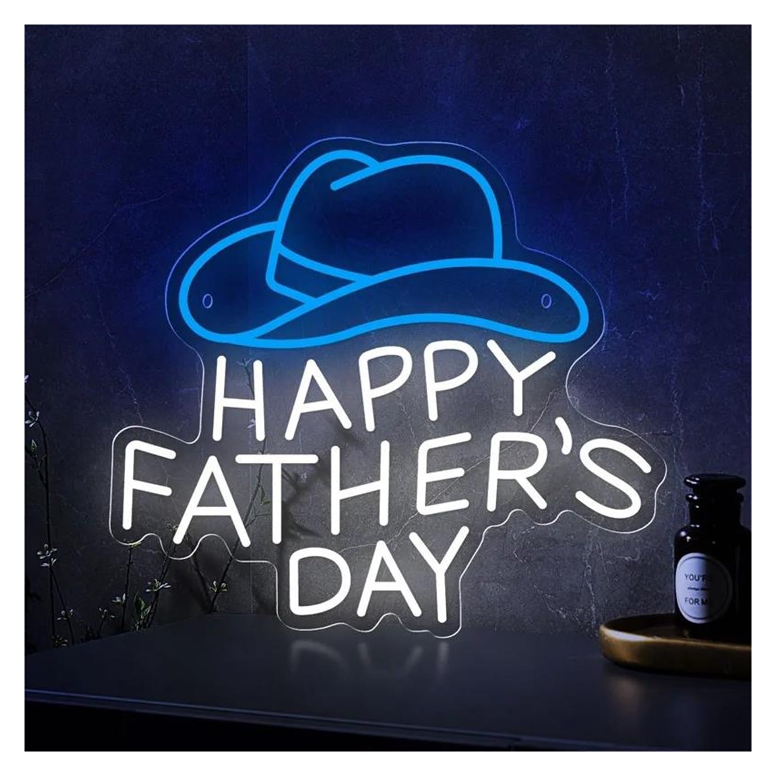 Luci al Neon Da Parete Insegna Luminosa Al Neon A LED Per La Festa Del Papà, In Acrilico, USB, Per La Casa, Il Soggiorno, Le Feste, La Decorazione Da Parete