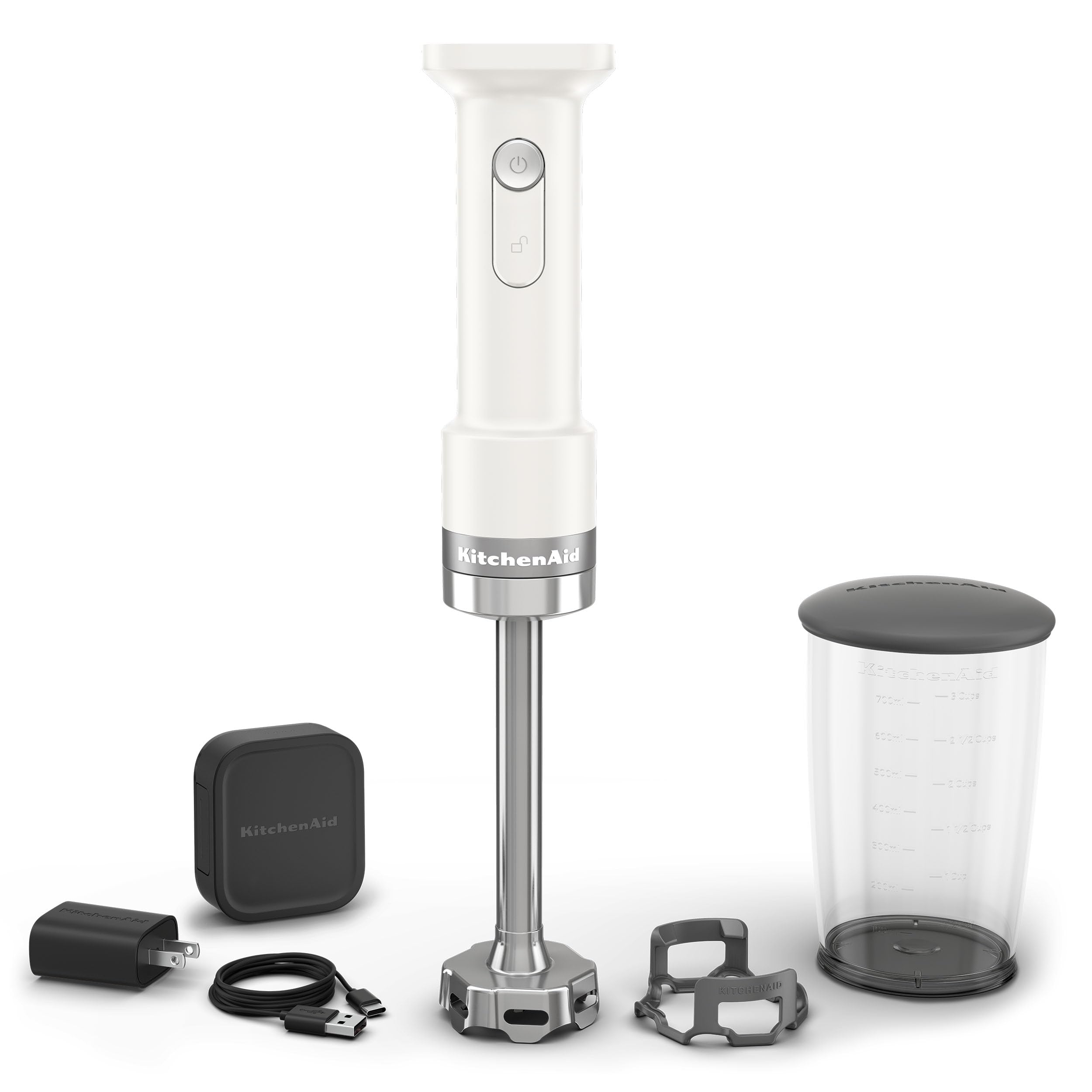 KitchenAid Go Cordless Hand Blender - battery included, KHBRV71, Porcelain White