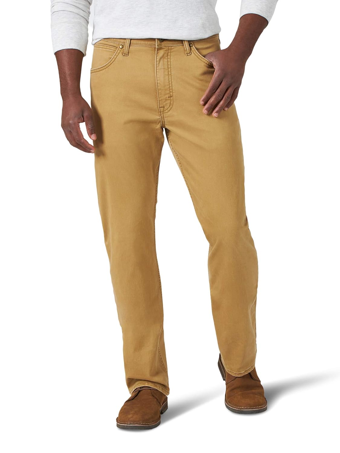 Wrangler men's straight fit twill pant Clearance
