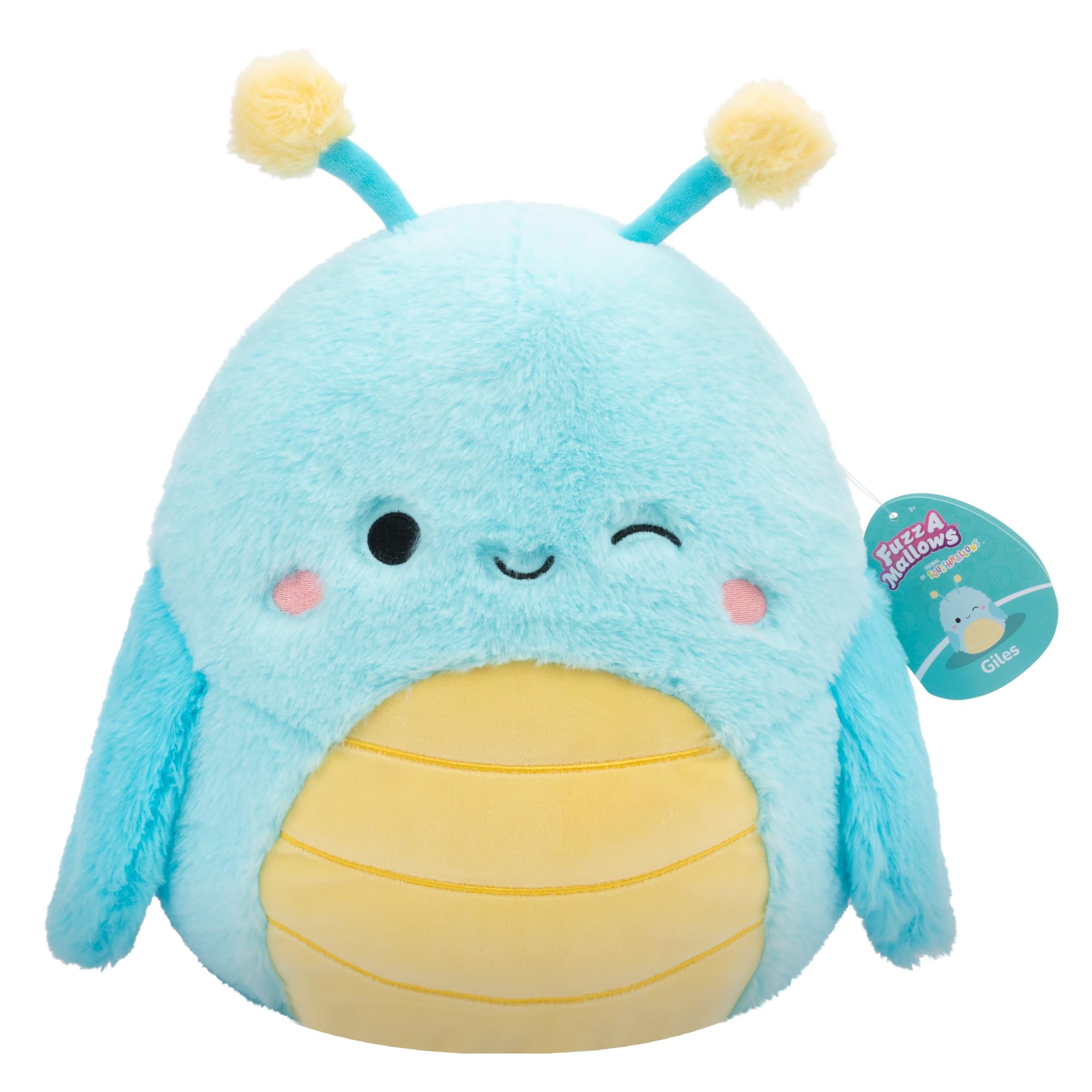 Squishmallows FuzzAMallows Plush Giles the Grasshopper 30 cm - Rare Exclusive Original 2024