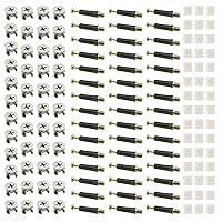 Vista 1 de 45 juegos de kit de conexión de muebles 3-en-1, accesorios de conexión de muebles con espiga, tuercas y tornillos de leva