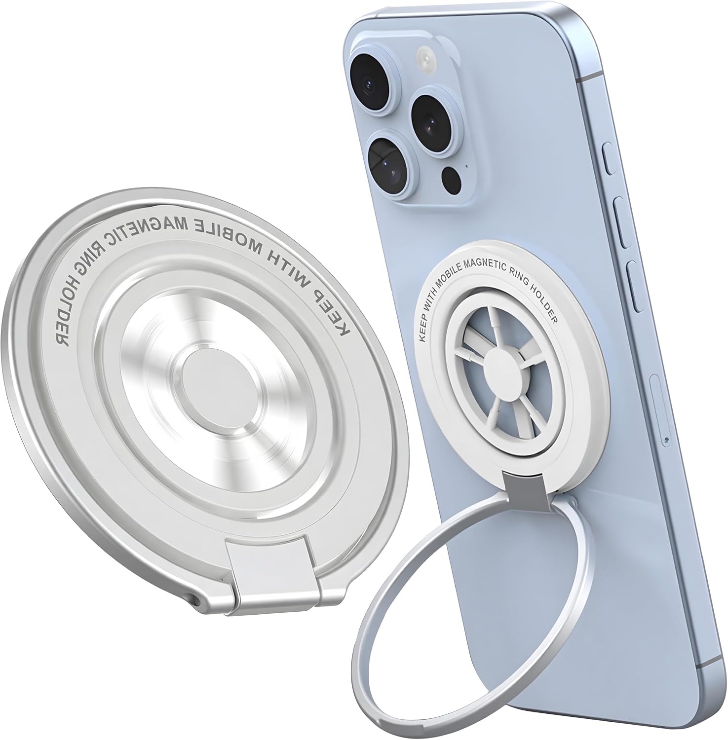 Magnetic Phone Ring Holder for MagSafe, Aesthetic Fidget Spinner Phone Grip