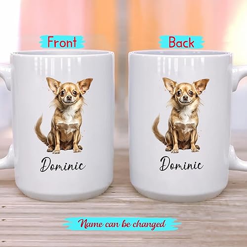 Miniatura 69 de Taza de cerámica personalizada para perros Chow Chow Chow, taza de café con nombre personalizado Chow Chow, regalos para los amantes de los perros