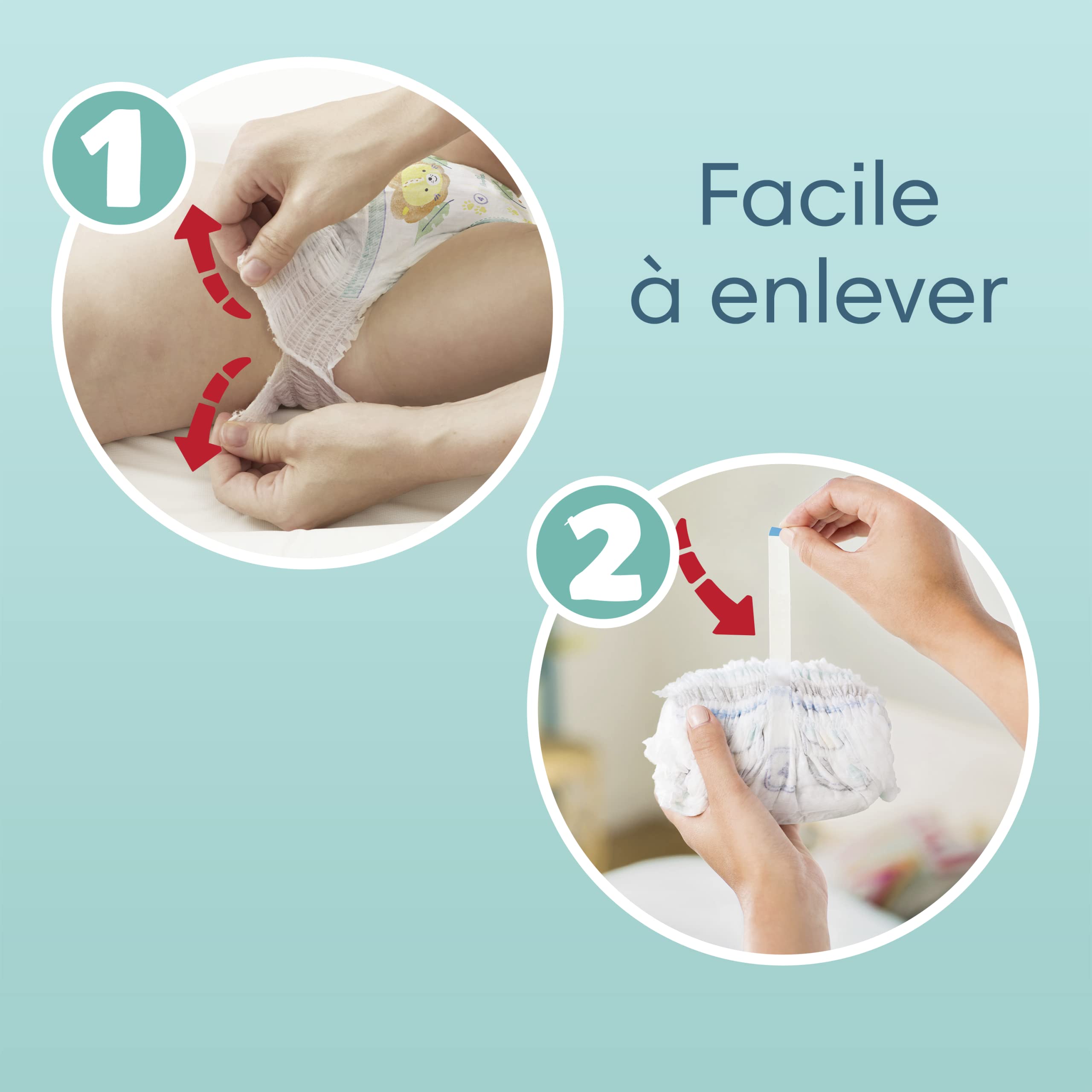 Pampers Rozmiar 6 Premium Protection dziecięce pieluchy majtki, 116 sztuk, miesięczne pudełko, największy komfort i ochrona (15+ kg)