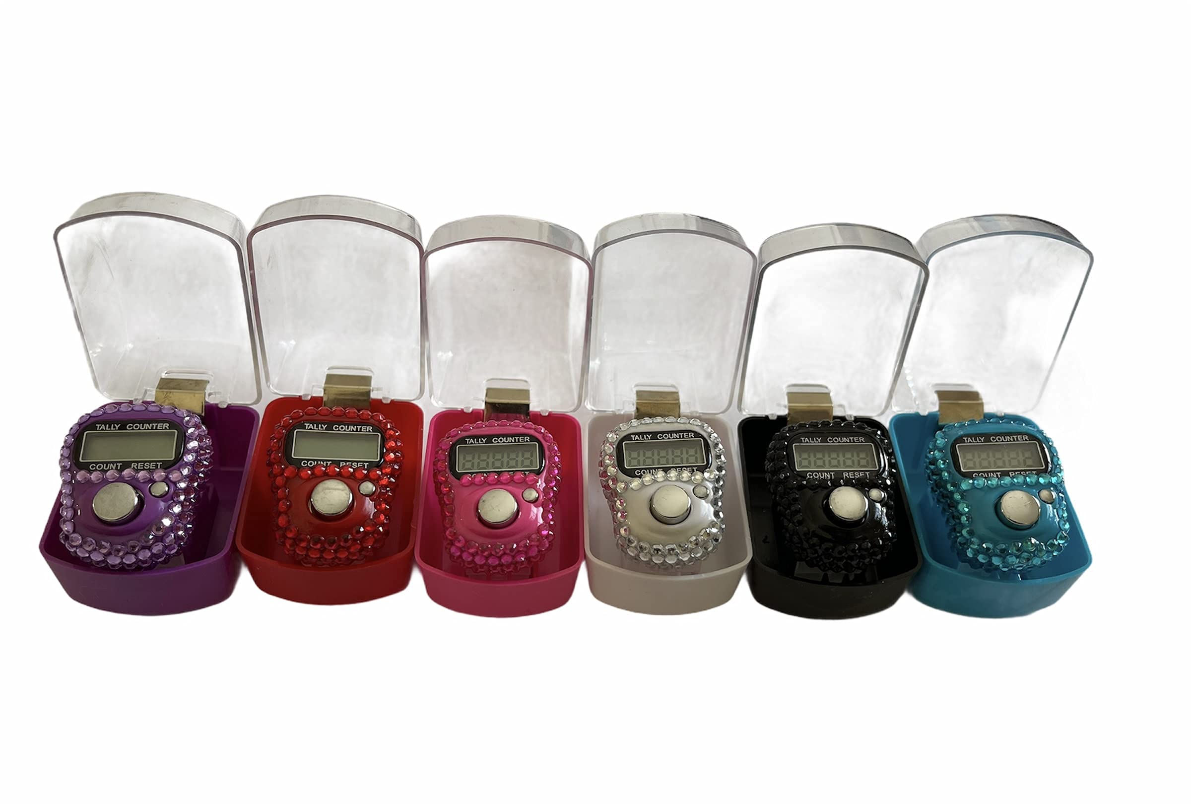 Tally CounterCrystal Bling Designed Digital LED Electronic Finger Counters with Case