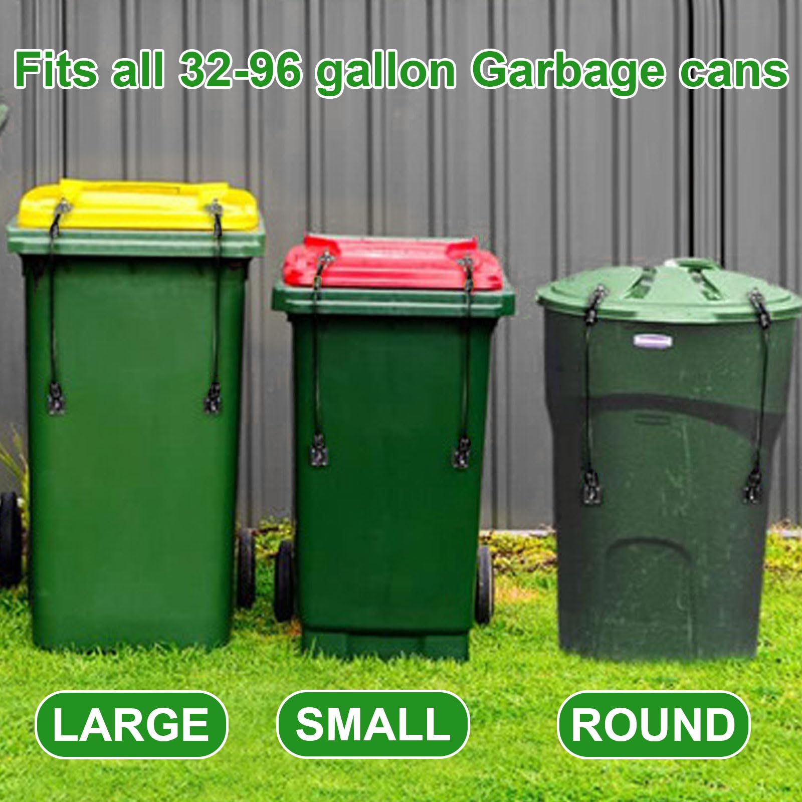 Snapklik.com : 2 Pack Trash Can Lock For Animals, Raccoon Bear Proof ...