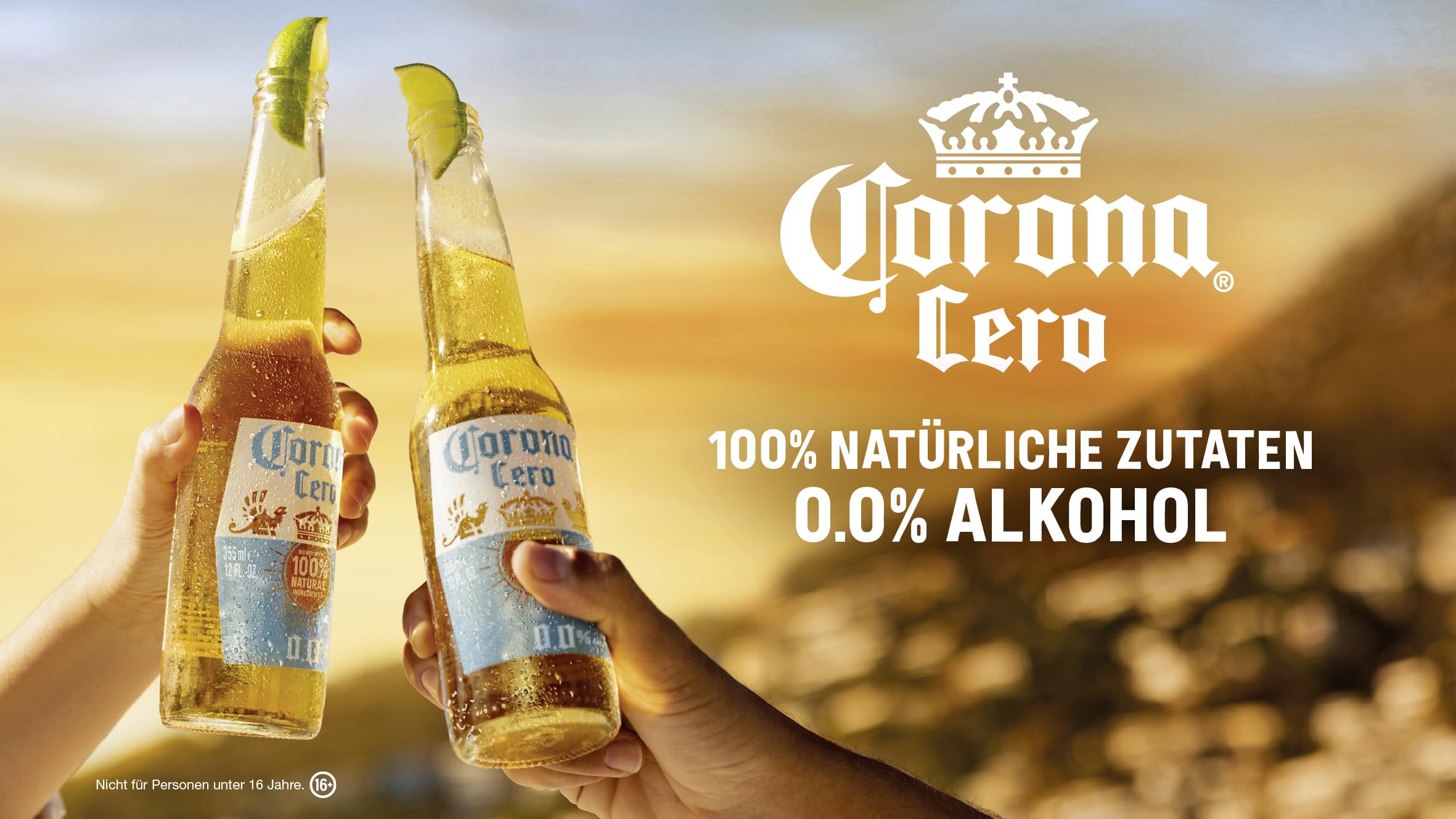 Corona Cero 0,0% Alkoholfreies Premium Lager Dosenbier, EINWEG, Internationales Alkoholfreies Lager Bier (24 X 0.33 l)