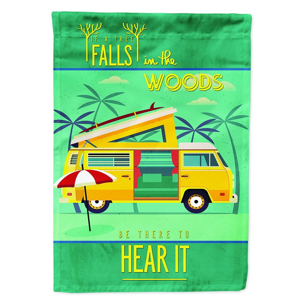 Drapeau de jardin résistant Camper Van pour personnaliser une entrée de maison