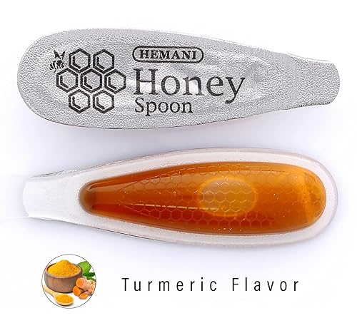 Miniatura 2 de HEMANI  Cuchara de miel pura y extracto de cúrcuma  edulcorante y agitador natural  Uso individual  Bocadillo de energía natural sobre la marcha 10