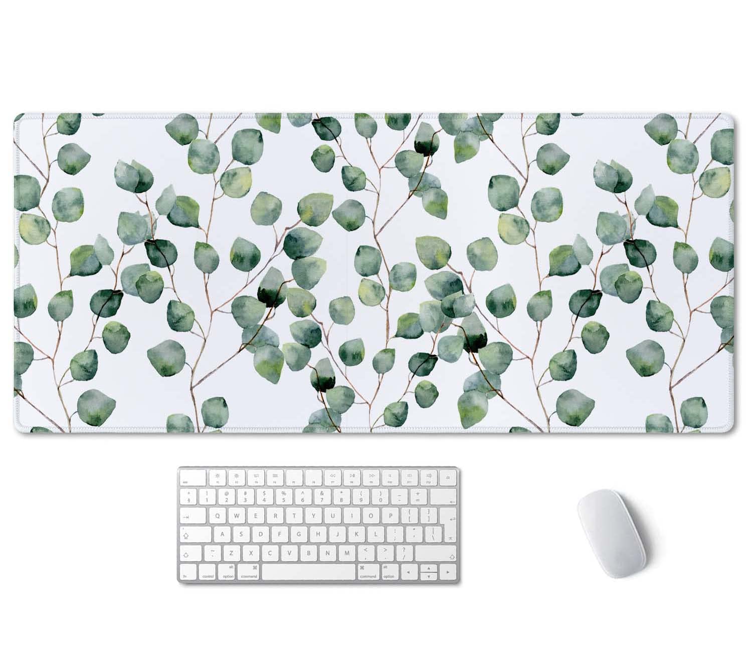 SSOIU Extended Gaming Mouse Pad XXL ArtSo Large Keyboard Mat Long Mousepad Desk Decor Writing Pad Non Slip Rubber Base Stitched Edges for Work, Game,