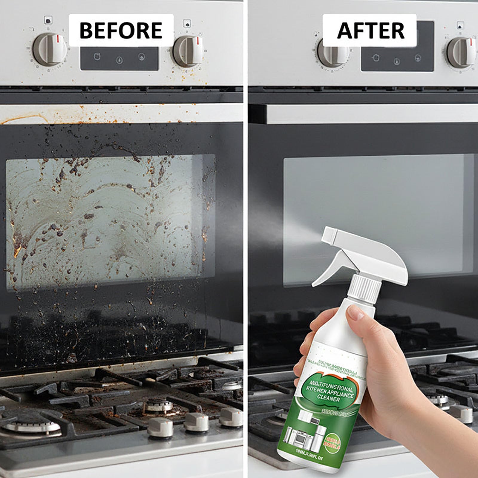 Detergente schiumogeno enzimatico multiuso, spray detergente per elettrodomestici da cucina, sgrassatore resistente per rimuovere macchie, versatile, potente e perfetto per la casa (3Pcs)
