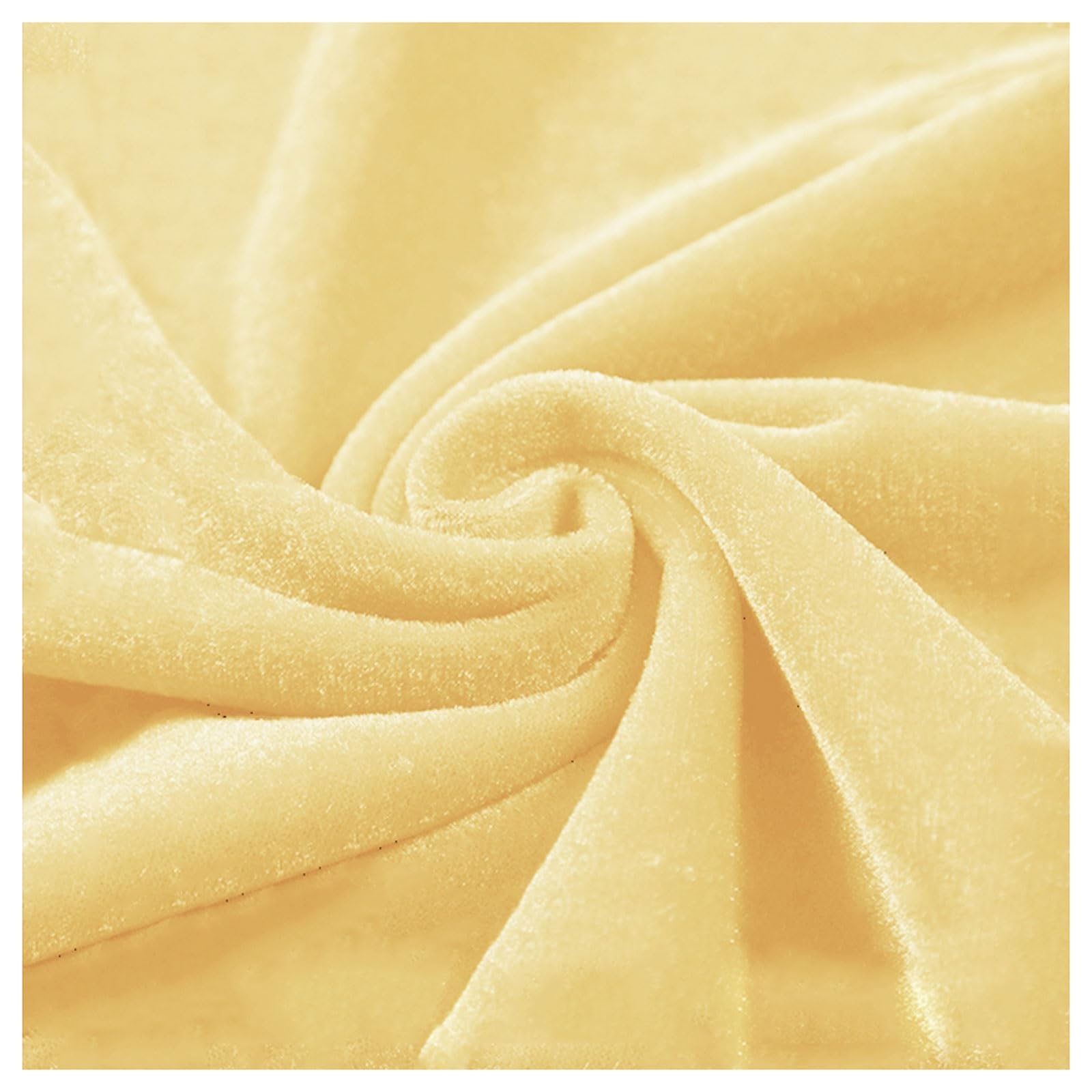 Tkanina aksamitna, tkanina polarowa, do zasłon, poduszek, szycia, miękkich mebli, 100x160cm/100x200cm(Light Yellow,100x200cm)