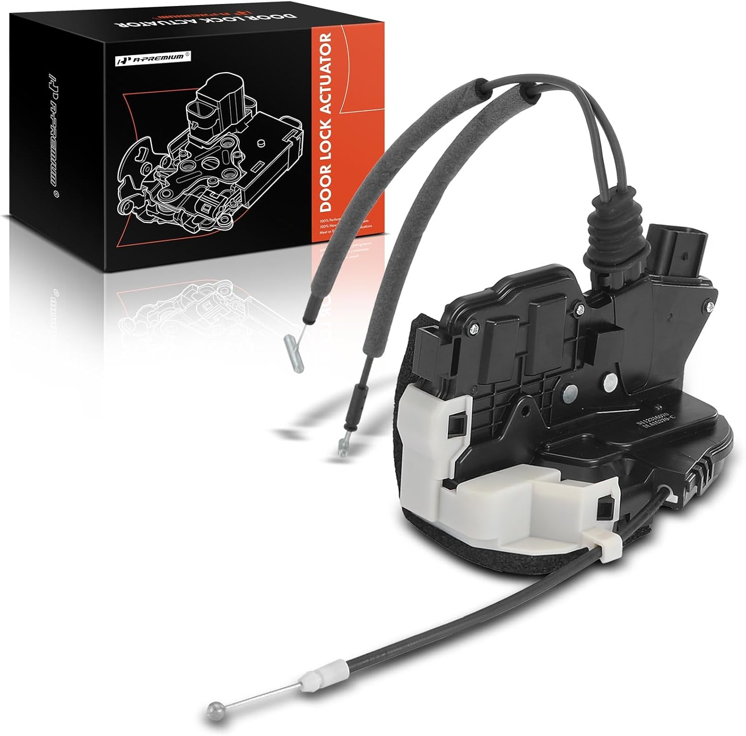 A-Premium Rear Right Passenger Side Door Lock Actuator Compatible with Kia Sorento 2011-2015, 4 Pins Connector