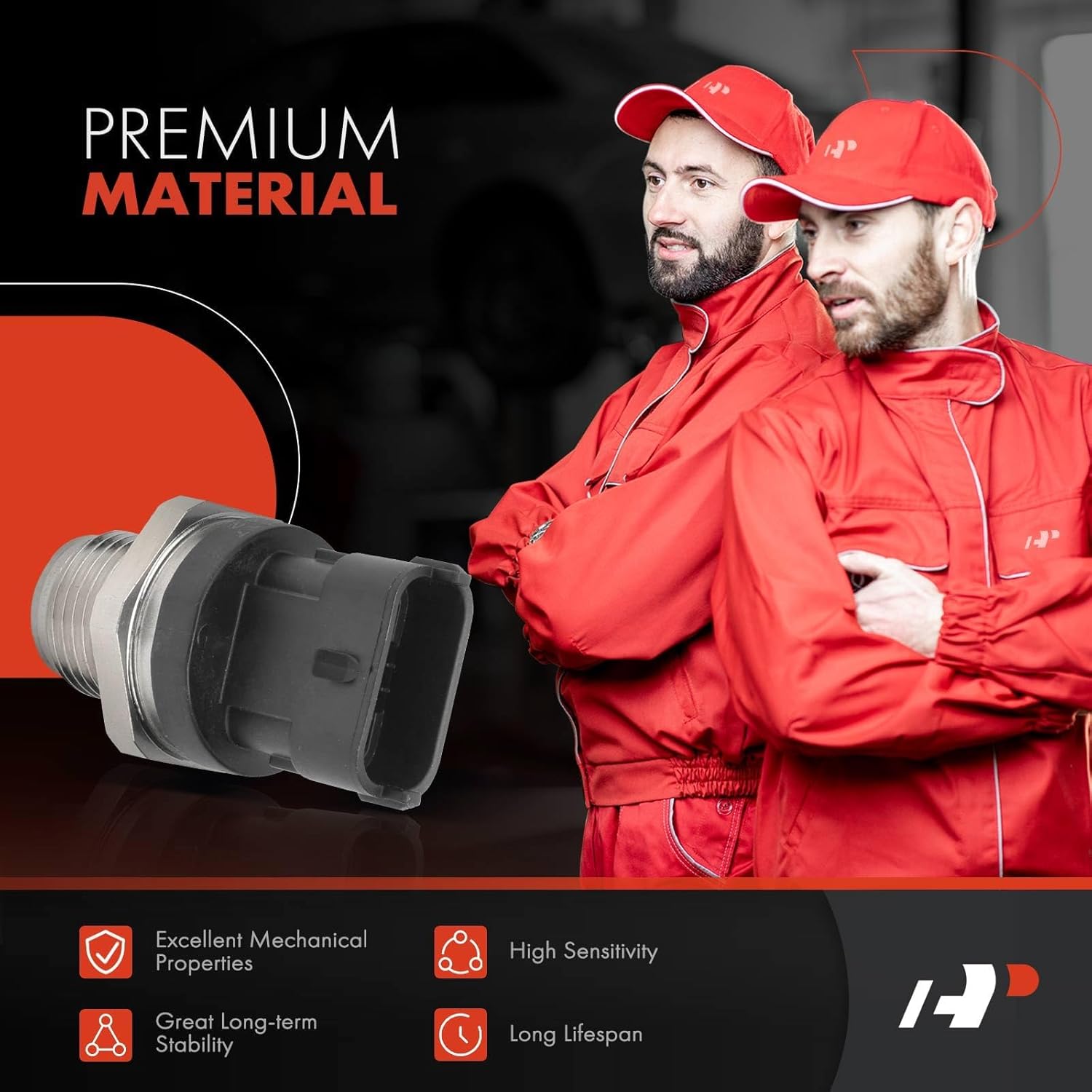 A-Premium Fuel Injection Pressure Sensor [3 Pins] Compatible with Chevrolet Silverado 2500 HD, Silverado 3500, Express 2500 3500 4500 & GMC Sierra 2500 HD, Sierra 3500, Savana 2500 & Dodge & Hummer