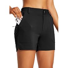 baleaf Womens 4.5" Golf Hiking Shorts Stretch Quick Dry with Zipper Pockets Outdoor Causal Summer Shorts UPF 50+