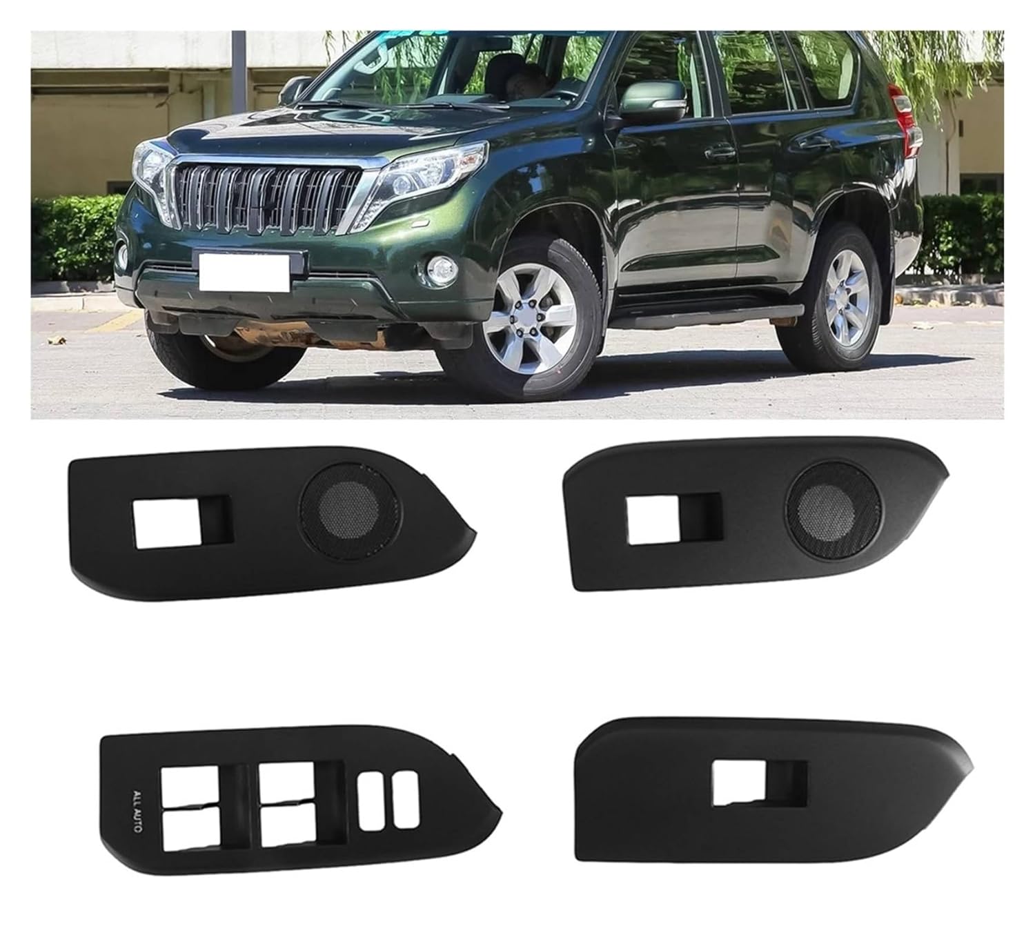 Car Left Right Front Rear Window Lift Switch Trim Panel Compatible with Prado LC150 2010-2019 7427260240C0