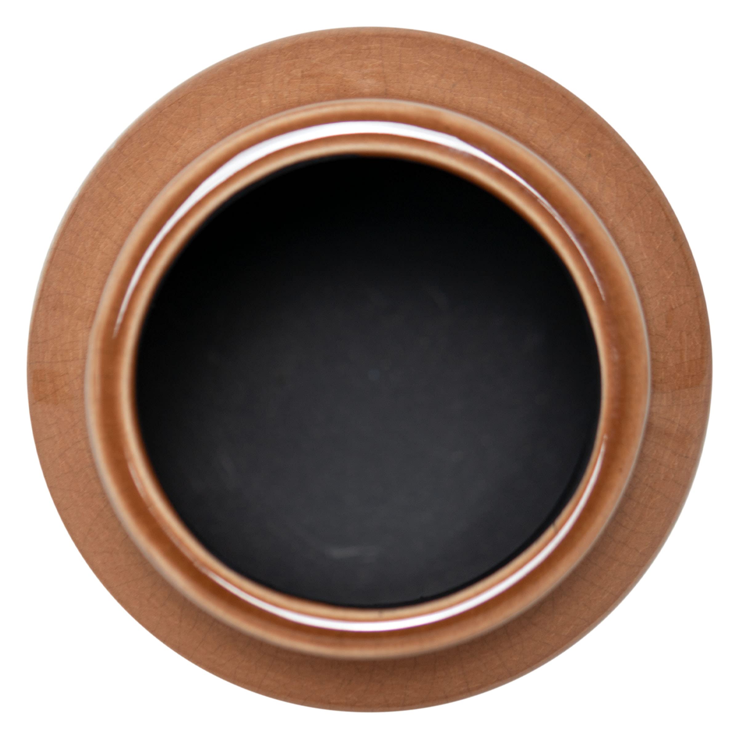 Amazon.co.jp: Foreside Home & Garden 白と茶色のひび模様 セラミック